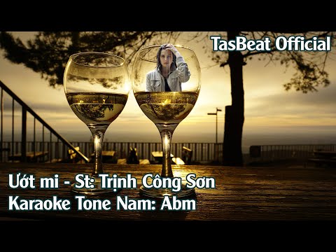 Karaoke Ướt Mi - Tone Nam | TAS BEAT