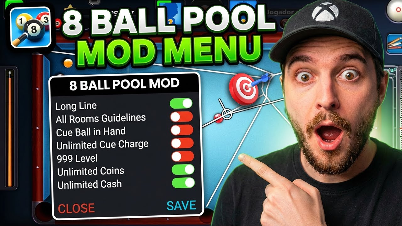 8 Ball Pool Mod - Advanced Guideline Tool & Long Lines