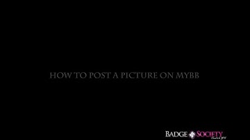 How to Post a Picture MyBB