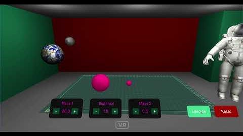 PhysLab Quest VR - Two Body Gravity Simulation Showcase