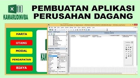 19 Coding Posting Rekening Modal Usaha VBA Excel Pembuatan Aplikasi Perusahaan Dagang