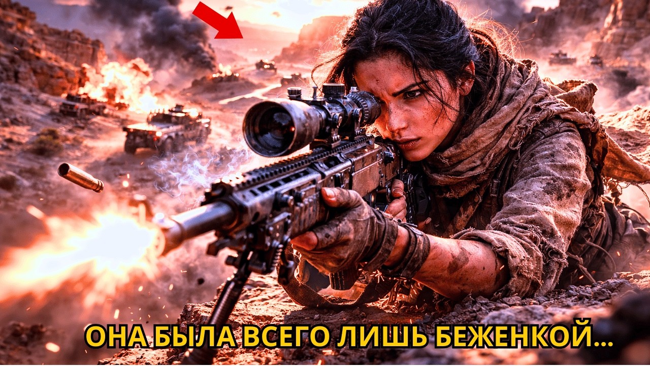 Замаскированная под беженку, она оказалась элитным снайпером, спасшим колонну