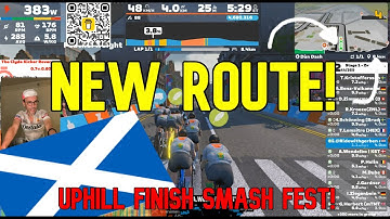 NEW Zwift Route! Dùn Dash Race | Uphill Finish Smash Fest 🚴‍♂️💥