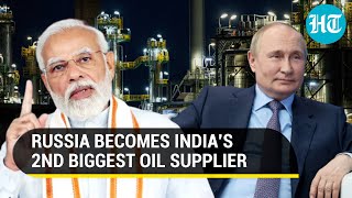 Russia pushes Saudi Arabia to third place to become India's second-biggest oil exporter in May