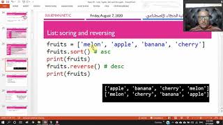 30809457 / AR 241 - Lecture 18 - Python collections - Part 3 - Lists