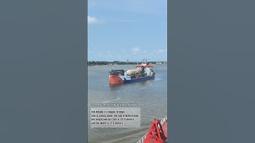 VOX ARIANE dredger spotted at Weser river in Germany #shipspotting #viral #foryou #germany #shorts