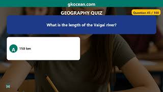 Geography GK Marathon | 100 MCQs in 25 Min | UPSC SSC TNPSC | gkocean.com