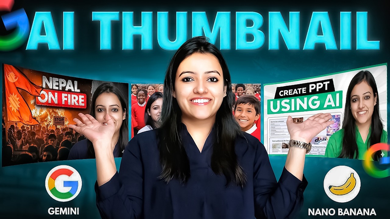 🔥 How to Make free VIRAL Youtube Thumbnails using AI Tool | Nano Banana & ChatGPT |Hindi | Ritika AI