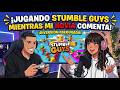 Stumble guys Asi juega un Pro cubano mientras su novia comenta