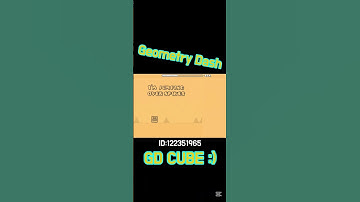 GD CUBE:) #geometrydash #gd #robtop #shorts