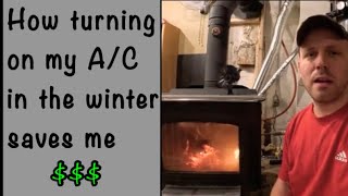 Heating my whole house with a wood stove in the basement game changing tip!