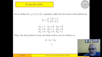ME321A: Summation convention