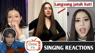 Reaksi Para Gadis Eropa Mendengar orang indonesia menyanyikan lagu bahasanya | SINGING REACTIONS OME