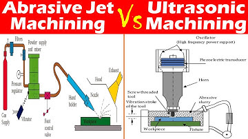 Differences between Abrasive Jet Machining (AJM) and Ultrasonic Machining (USM).