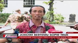 Presiden Jokowi Bertemu Para Sopir Truk di Istana Negara