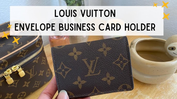 Louis Vuitton Monogram Canvas Envelope Business Card Holder (SHF