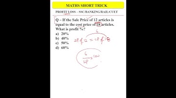 If the Sale Price of 12 articles is equal to the cost price of 18 articles. What is  PROFIT LOSS