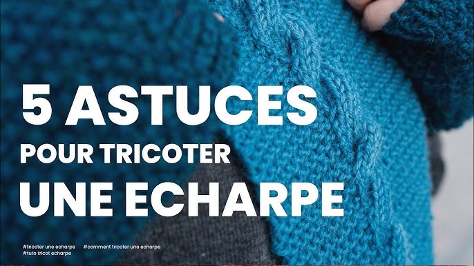 DIY Echarpe pour débutant au tricot (avec cotes 1x1) - Alice Gerfault 