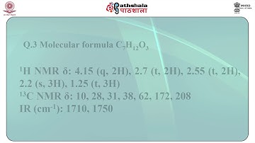 Combined problem on UV, IR, 1H NMR, 13C NMR and Mass- Part V