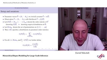 Daniel Yekutieli: Hierarchical Bayes Modeling for Large-Scale Inference