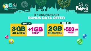 15th Anniversary Bonus Data Offer with FRiENDi mobile ! screenshot 5