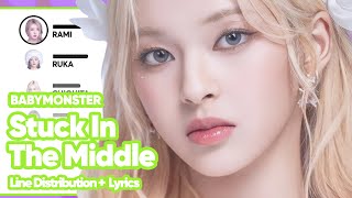 BABYMONSTER - Stuck In The Middle (Line Distribution with Color-Coded Lyrics)