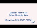 Diabetic Foot Ulcer 5-Year Mortality Rate