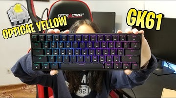 GK61 60% Mechanical Gaming Keyboard with Gateron Optical Yellow Switches Review