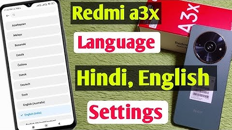 Redmi a3x mobile me language change kaise kare/how to change language redmi a3x mobile me