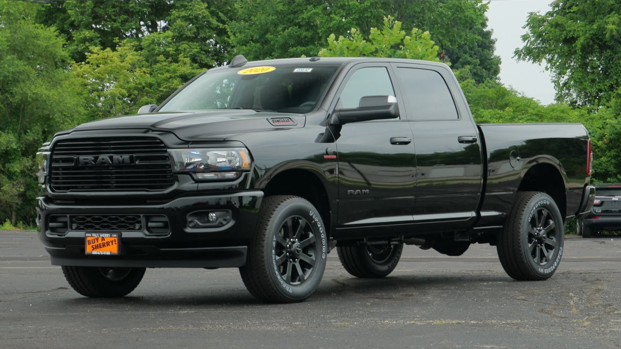 CUMMINS! 2020 Ram 2500 Night Edition 4X4 Crew Cab For Sale | 29840T - YouTube