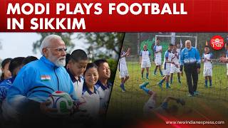 PM Modi’s Early Morning Football Game Wins Hearts in Sikkim screenshot 1