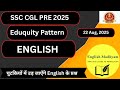 22-08-2025 | SSC CGL 2025 | Practice Exercise | Mixed English Questions | Eduquity Pattern Based