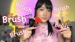 Asmr Brush like ocean wave 🌊 relax with me (￼ผ่อนคลายกับเสียงแปรง)