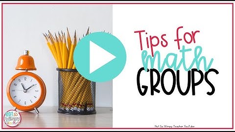 Small Group Math Lesson