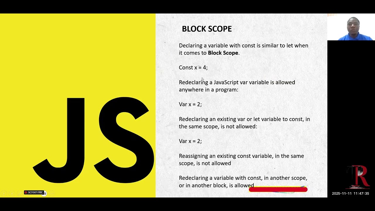 Block Scope | Learn JavaScript in 2025 - YouTube