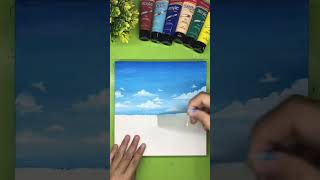 beach view #greebelsahabatkreatifmu #art #catacrylic #painting #beach