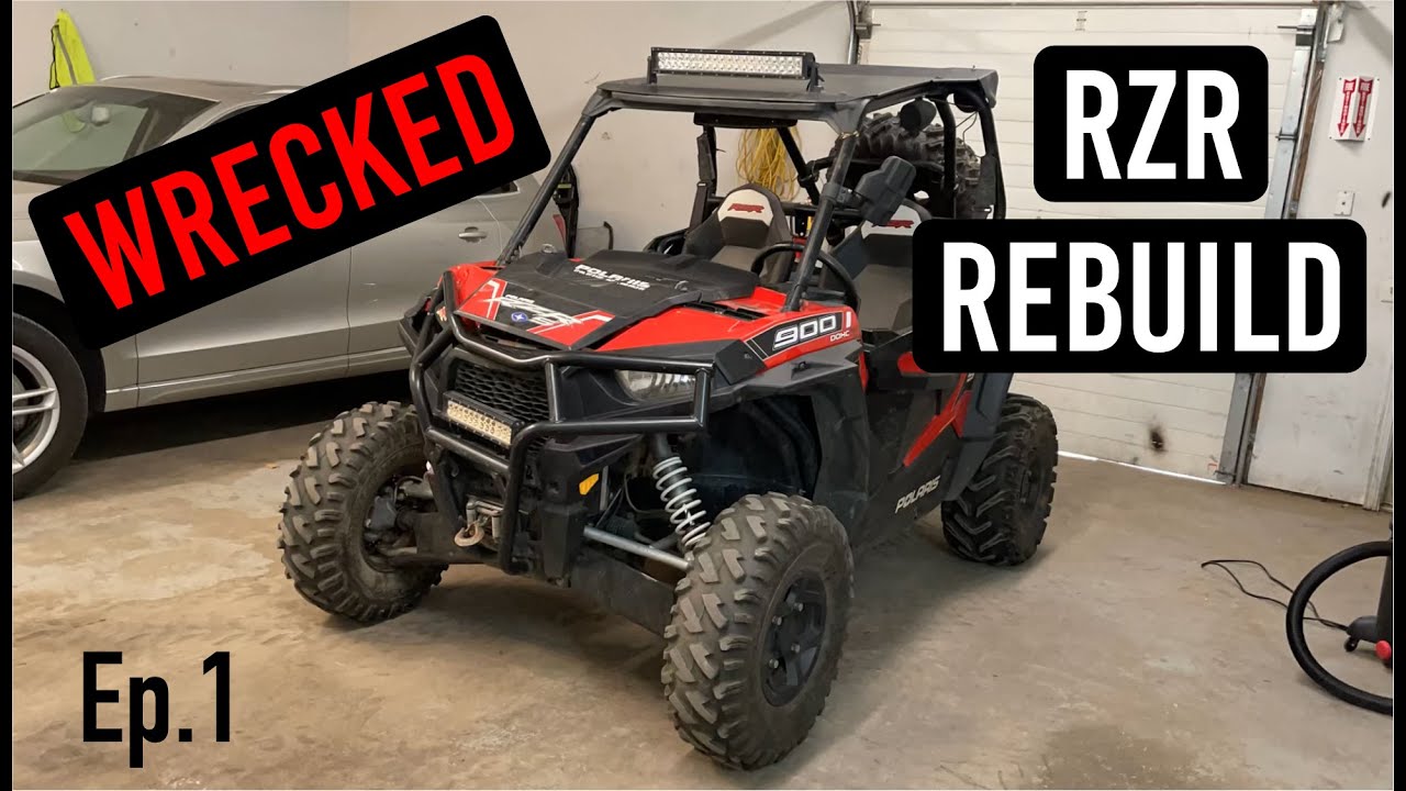 Rebuilding a Wrecked 2015 Polaris RZR 900 S Ep.1 - YouTube