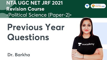 Previous Year Questions | NTA UGC NET-JRF 2021 | Political Science | Dr. Barkha