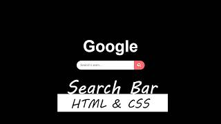 How to Create button Search Bar using HTML & CSS  No Javascript