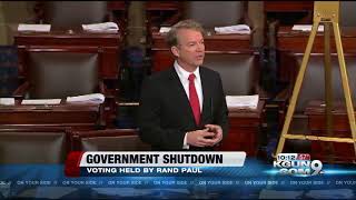 Senate goes into recess, ensuring shutdown
