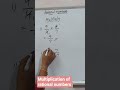 Multiplication of rational numbers #math
