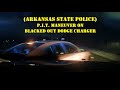 Blacked out Dodge Charger HIGH SPEED PURSUIT in dense fog - Arkansas State Police TEAMWORK with PIT