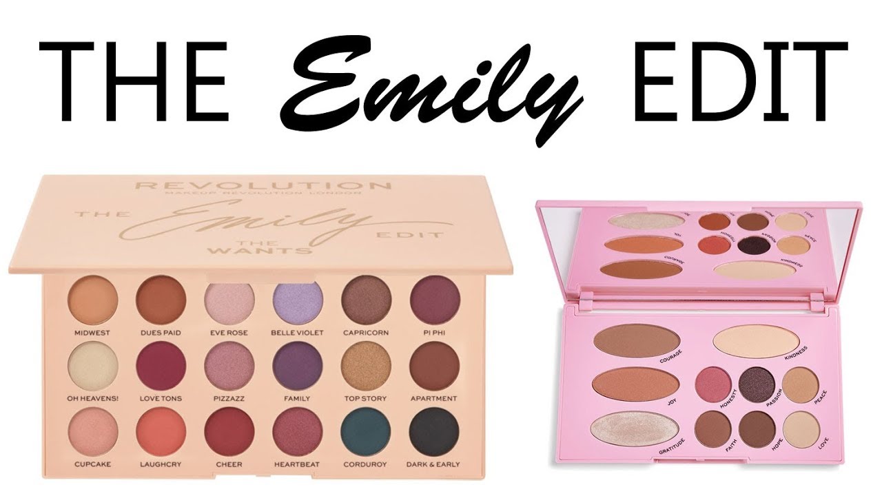 MAKEUP REVOLUTION The Emily Edit Live Swatches & Review YouTube