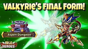 Idle Heroes (O) - Valkyrie Skin is A Thing! - Hell Mode Aspen Dungeon Run