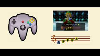 Serenade of Water - Ocarina of Time Transcription (Scroll + In-Game Controllers)