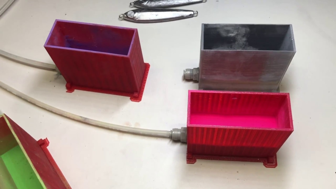 3d Printed Fluid Bed for Powder Coating Larger Fishing Jigs and Lures 