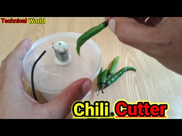 how to make a pepper chili cutter machine | Technical world class=