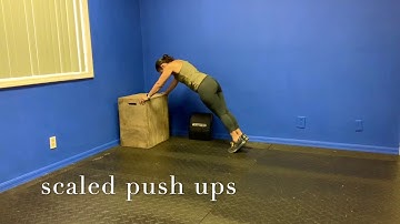 scaled push ups