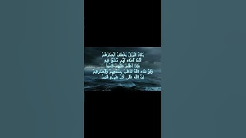 سورة البقرة اية 20 - مع صوت البحر بصوت جميل - يَكَادُ الْبَرْقُ يَخْطَفُ أَبْصَارَهُمْ