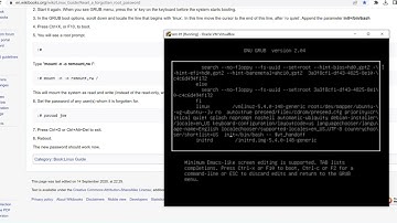 How to Reset Lost Root Password in Linux - Walkthrough